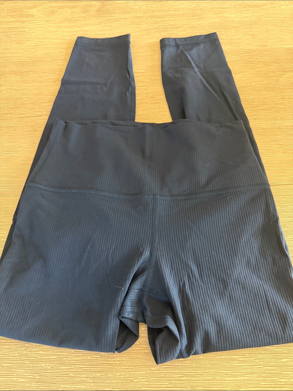 lululemon athletica Navy Ribbed High-Waist Leggings
